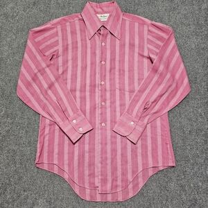 Vintage 70s Marlboro PINK Western Long Tail Long Sleeve Shirt Large Embroidered
